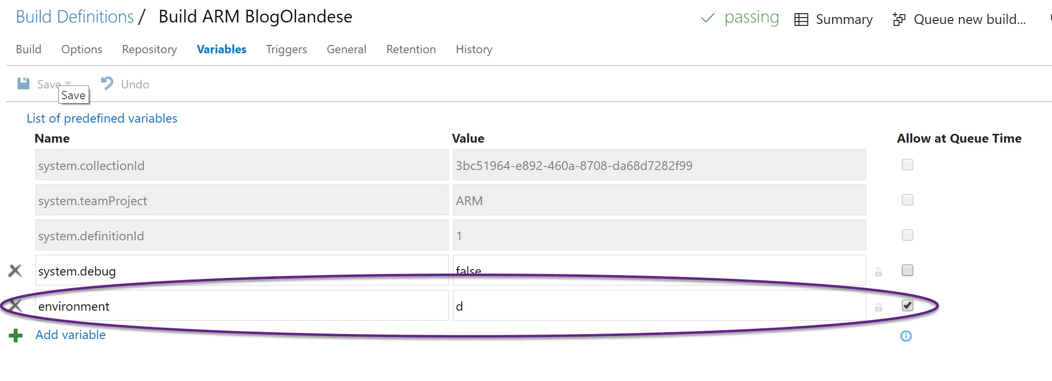 Setting up VSTS with ARM Templates