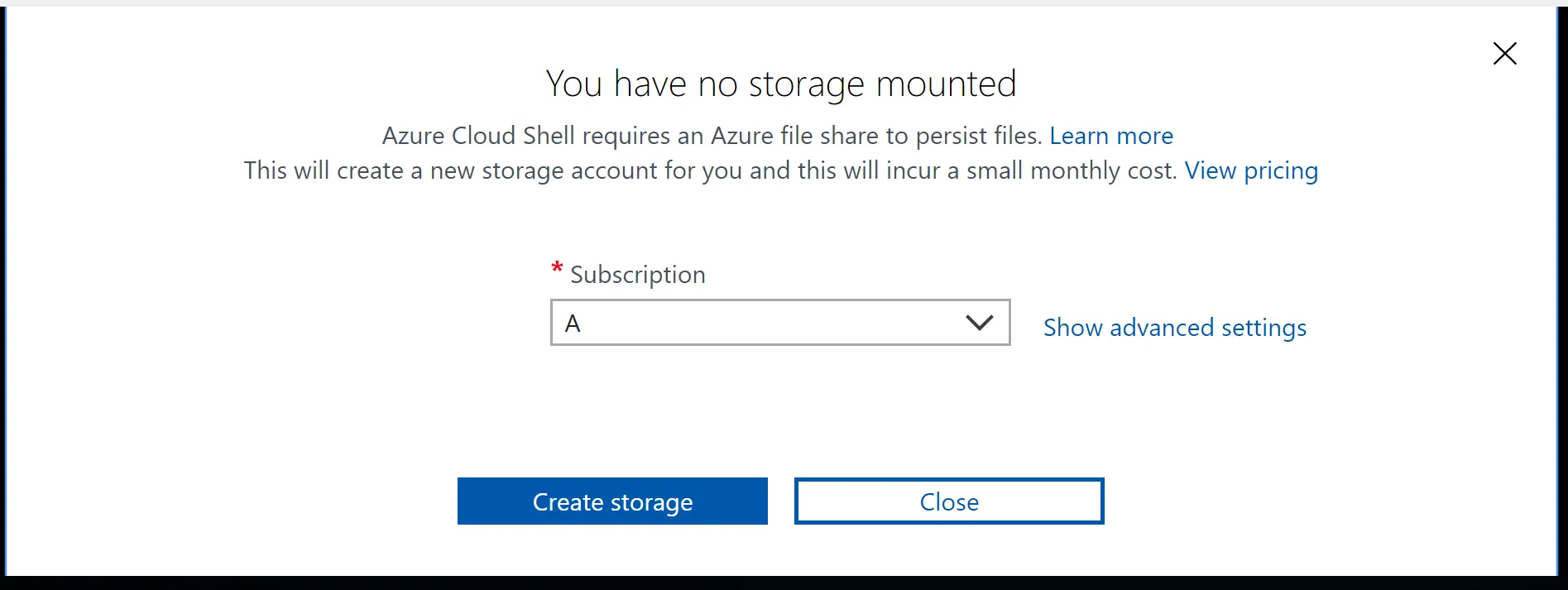 Mount your Azure Cloud Shell to another Storage Account
